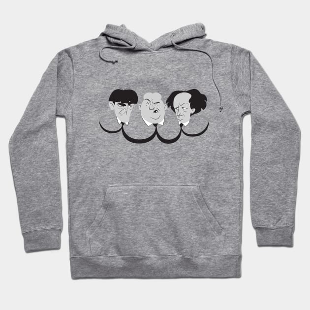 3 Stooges - Funny Masters Hoodie by Leo da Fonseca